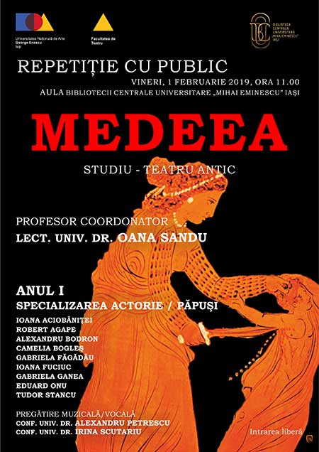 Medeea repetitie cu public